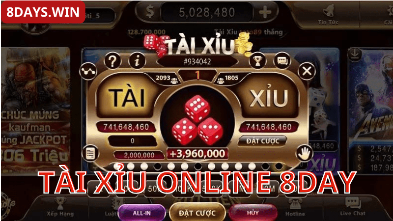 Mẹo chơi tài xỉu online 8day